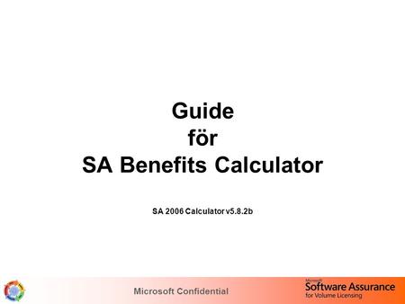 Guide för SA Benefits Calculator
