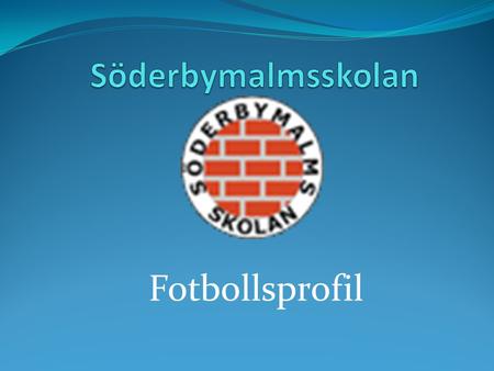 Söderbymalmsskolan Fotbollsprofil.