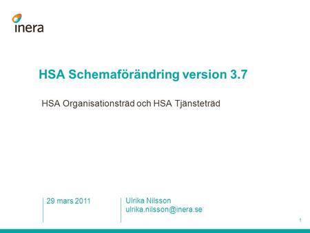 HSA Schemaförändring version 3.7