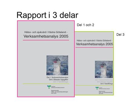 Rapport i 3 delar Del 1 och 2 Del 3.