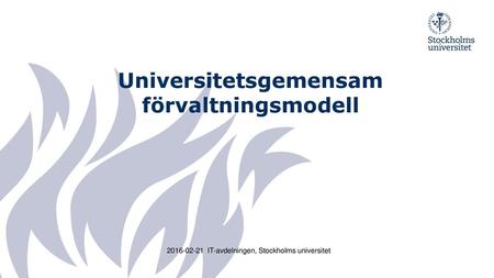 Universitetsgemensam förvaltningsmodell