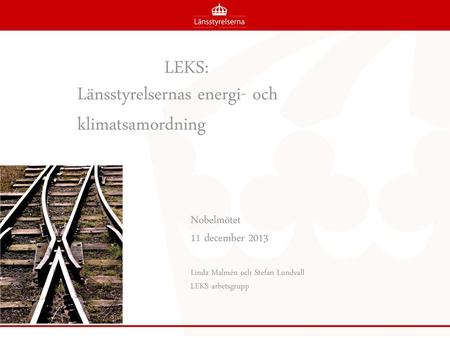 Länsstyrelsernas energi- och klimatsamordning