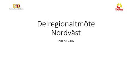 Delregionaltmöte Nordväst