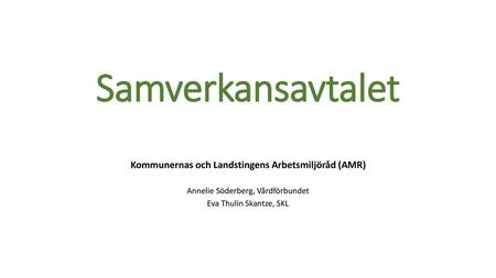 Kommunernas och Landstingens Arbetsmiljöråd (AMR)