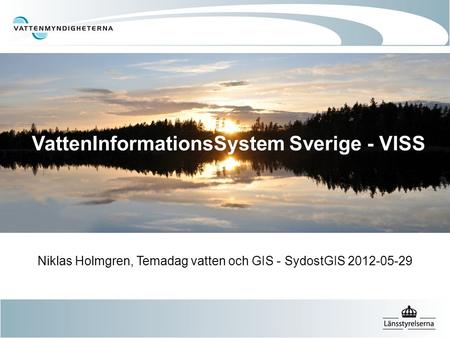 VattenInformationsSystem Sverige - VISS