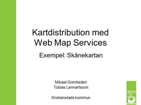 Kartdistribution med Web Map Services