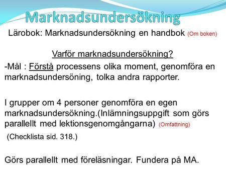 Marknadsundersökning