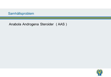 Information Anabola Androgena Steroider ( AAS )