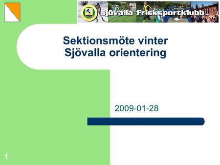 Sektionsmöte vinter Sjövalla orientering