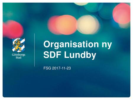 Organisation ny SDF Lundby