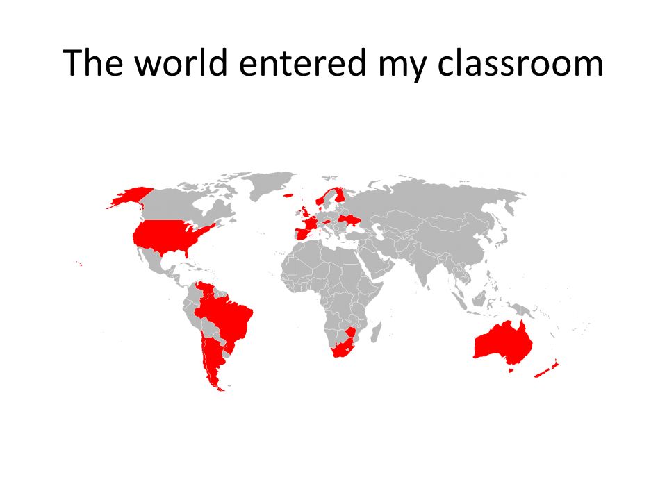 The world entered my classroom