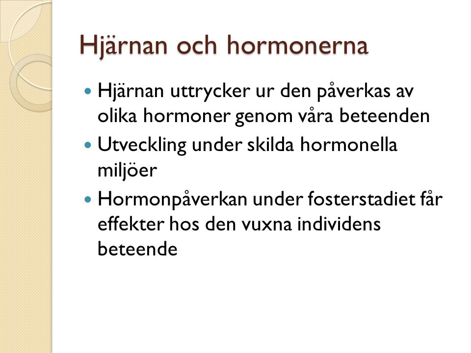 Hjärnan och hormonerna