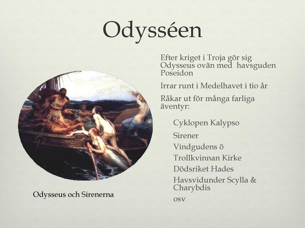 Odysséen Cyklopen Kalypso