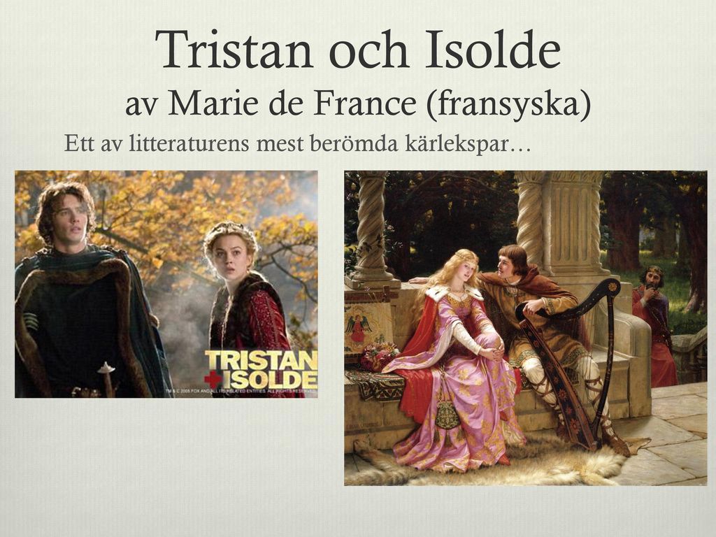 Tristan och Isolde av Marie de France (fransyska)
