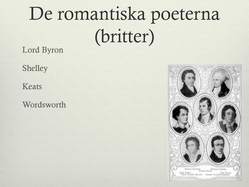 De romantiska poeterna (britter)