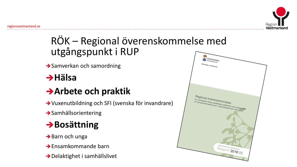 RÖK – Regional överenskommelse med utgångspunkt i RUP