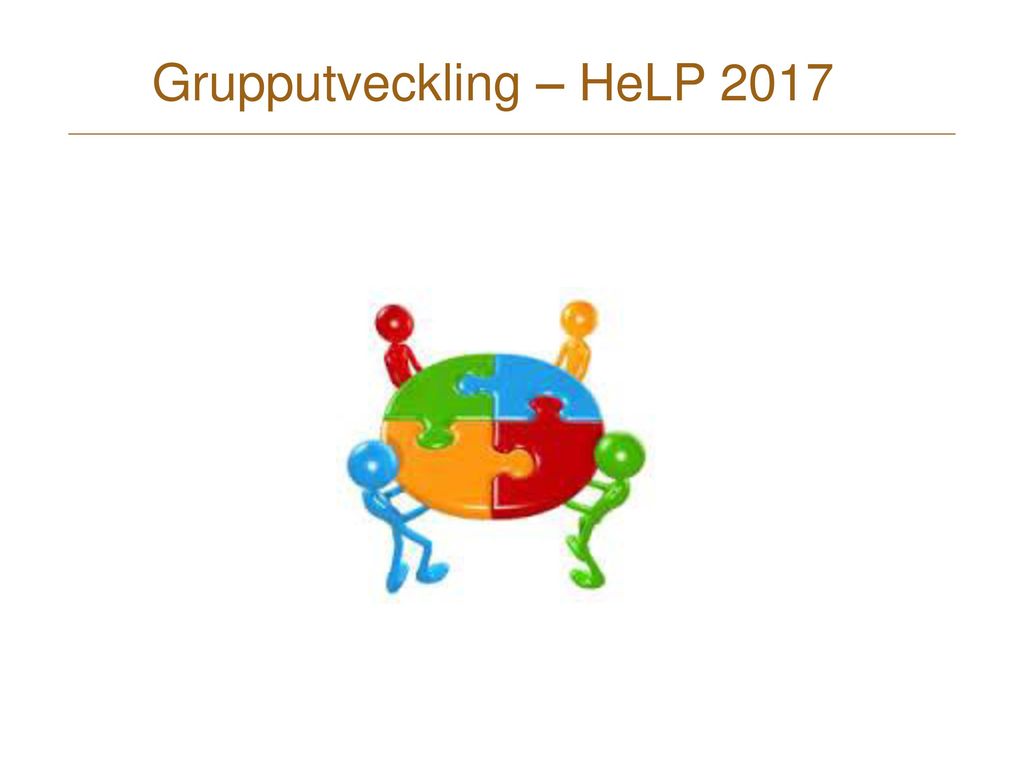 Grupputveckling – HeLP 2017