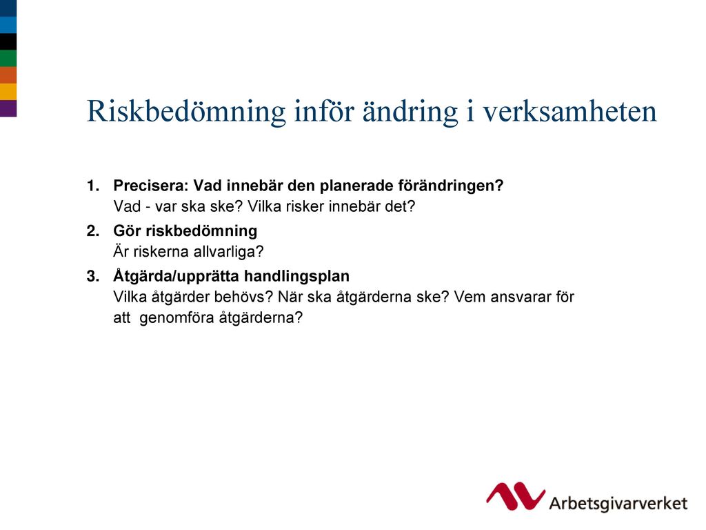 Arbetsmiljo Utbildningsmodul For Chefsutveckling Ppt Ladda Ner