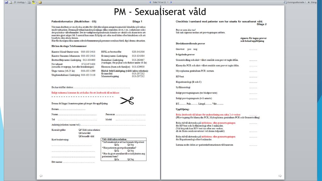 PM - Sexualiserat våld PM - Sexualiserat våld