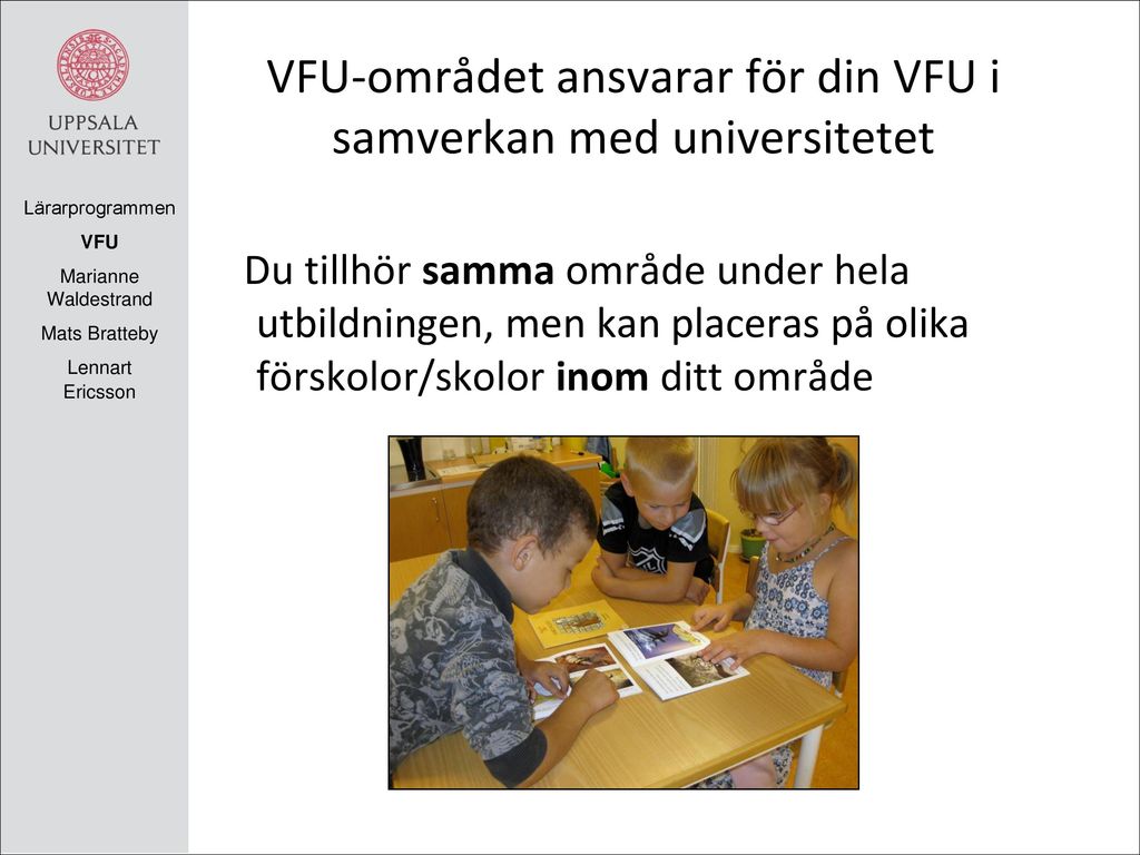 Var har man VFU Placering i 17 olika kommuner och region Gotland