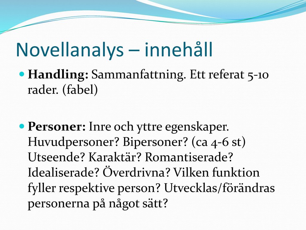 Hur Skriver Man En Novell Analys : Kaninernas Himmel Novellanalys ...