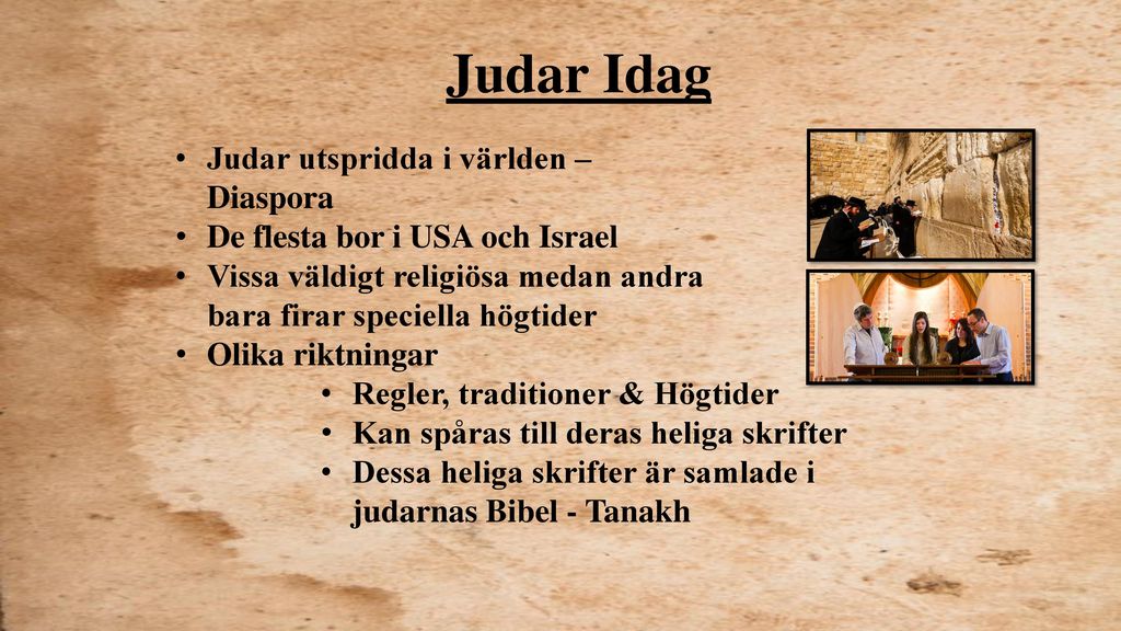 Judar Idag Judar utspridda i världen – Diaspora