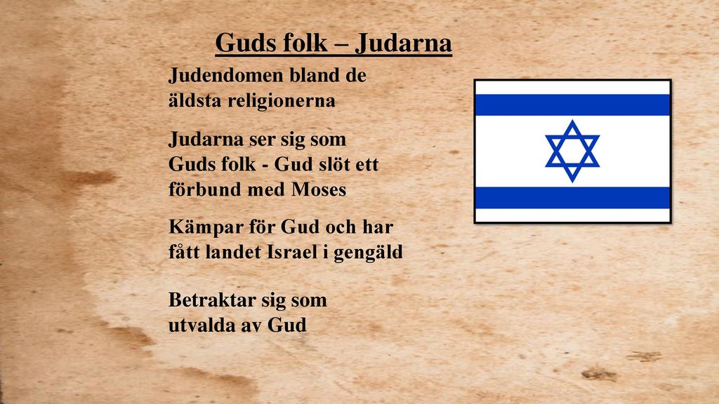 Guds folk – Judarna Judendomen bland de äldsta religionerna