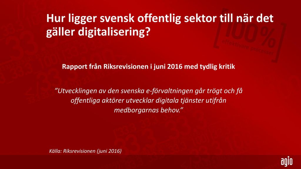 Hur ligger svensk offentlig sektor till när det gäller digitalisering