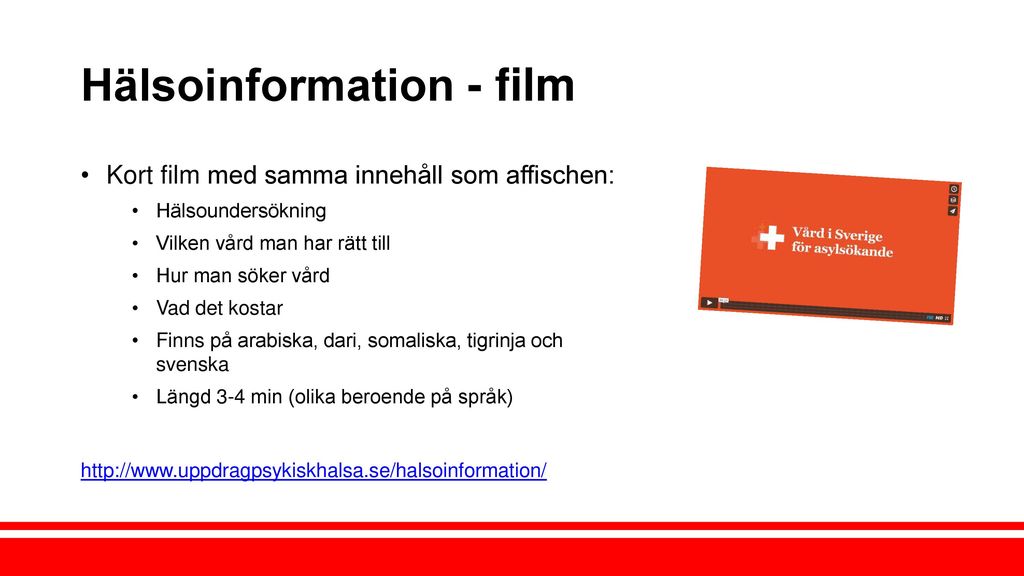 Hälsoinformation - film