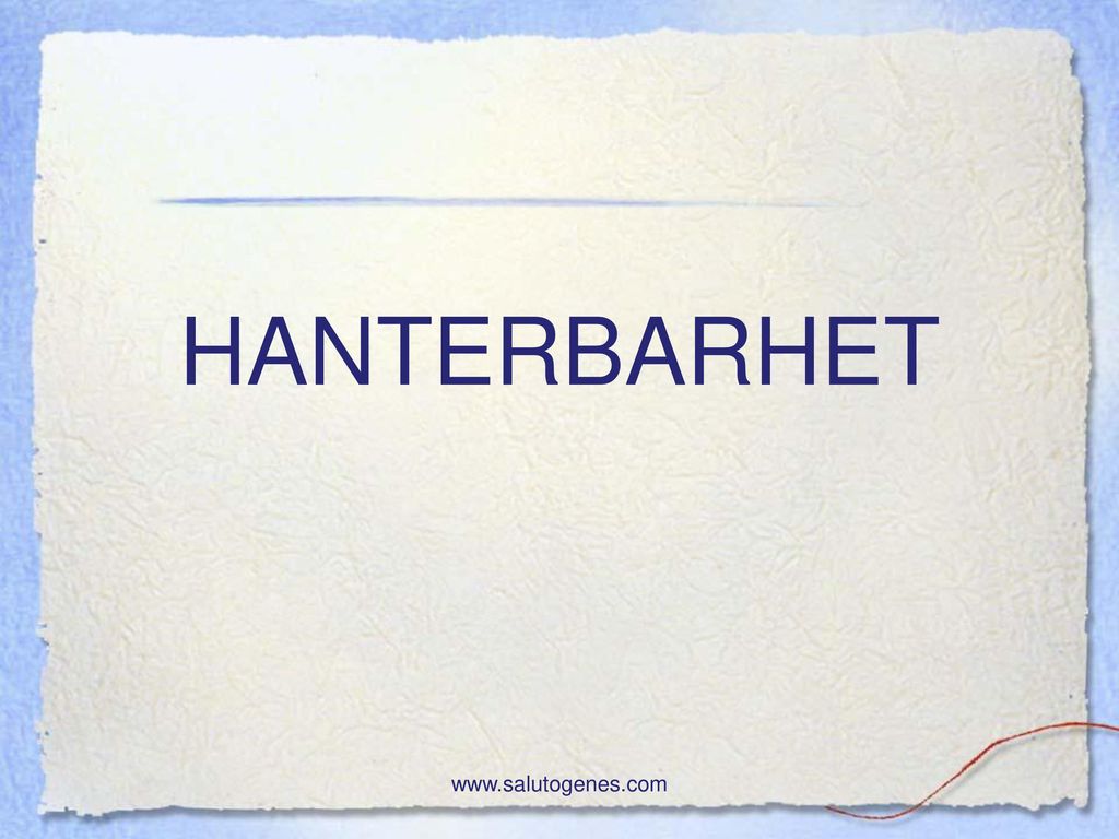 HANTERBARHET