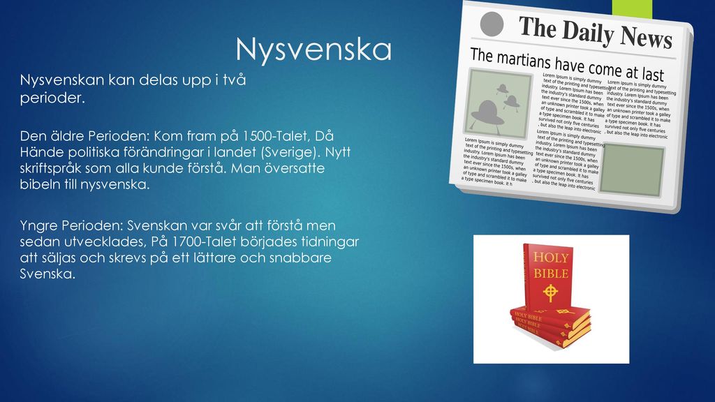 Svenska Språkets Historia - Ppt Ladda Ner