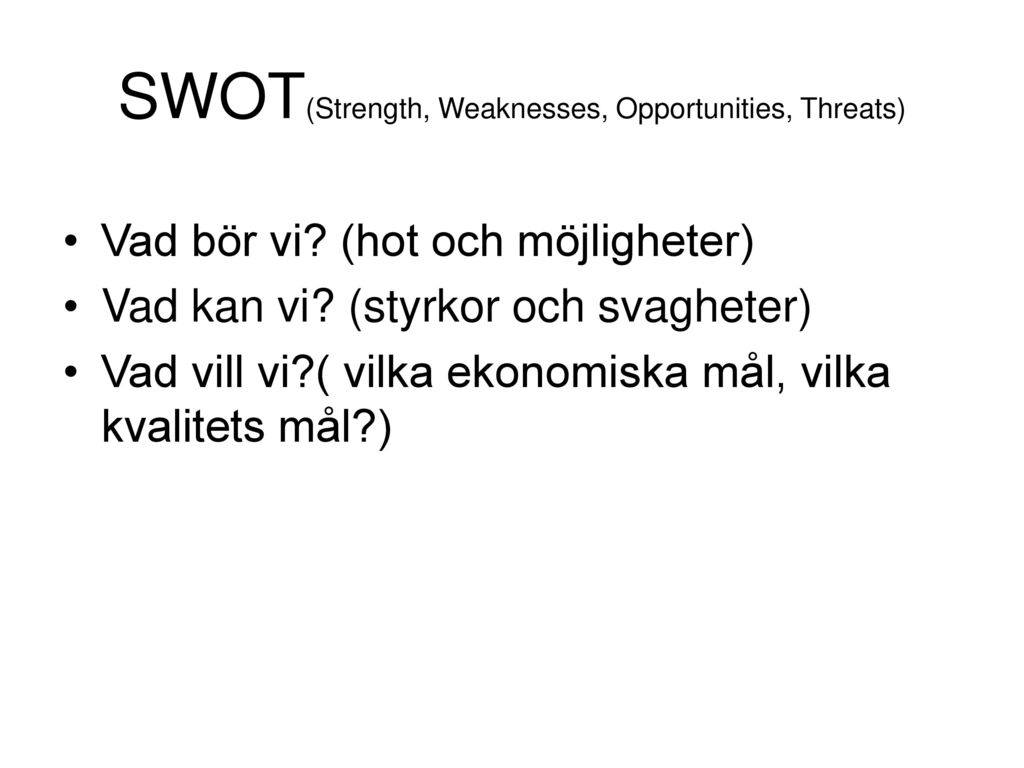 SWOT(Strength, Weaknesses, Opportunities, Threats)