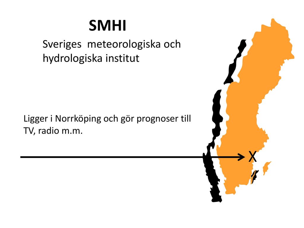 SMHI X Sveriges meteorologiska och hydrologiska institut