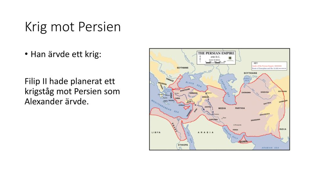 Krig mot Persien Han ärvde ett krig:
