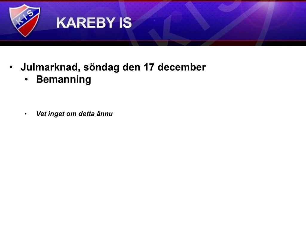 Föräldramöte Kareby IS P11 Bandy - Ppt Ladda Ner