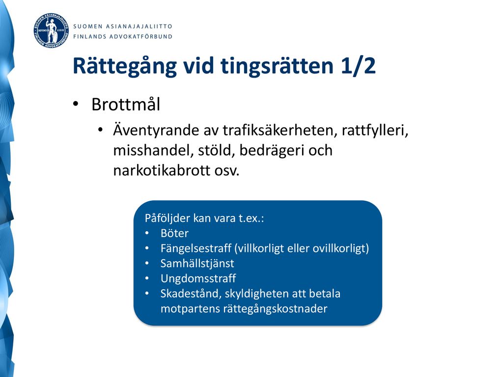 Rättsfostran Till Gymnasier Finlands Rättssystem - Ppt Ladda Ner