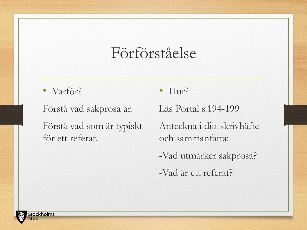 Idag: Planering V 2-12 Placeringar Förförståelse - Ppt Ladda Ner