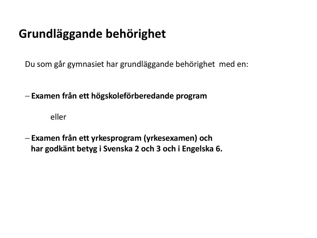 Att Söka Till Högskolan - Ppt Ladda Ner