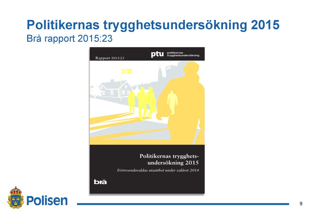 Politikernas trygghetsundersökning 2015 Brå rapport 2015:23