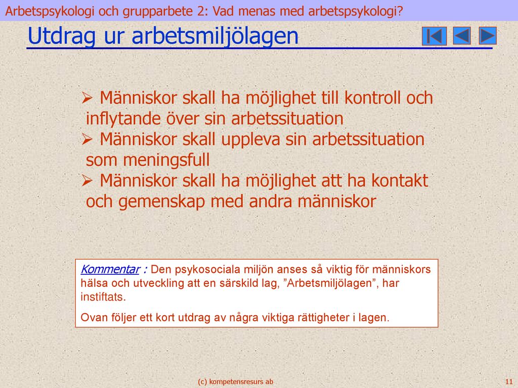 Arbetspsykologi Och Grupparbete - Ppt Ladda Ner