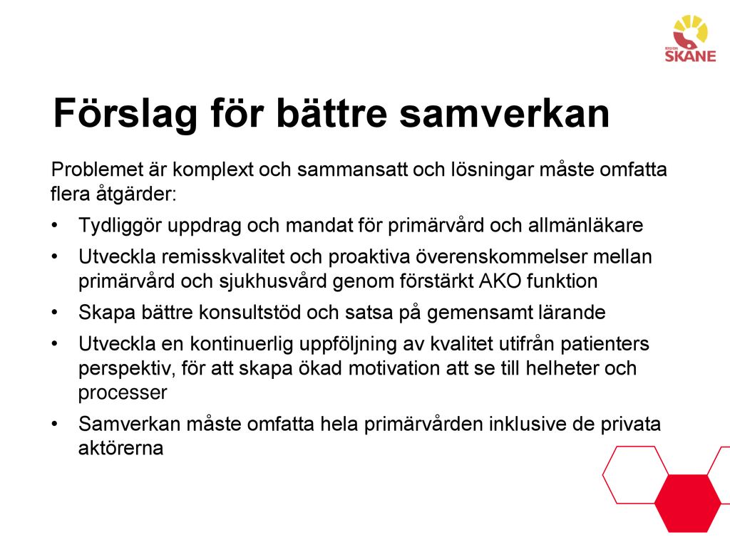 Rapport Utvärdering Av Primärvårdens Organisation I Egen Regi Ppt Ladda Ner 