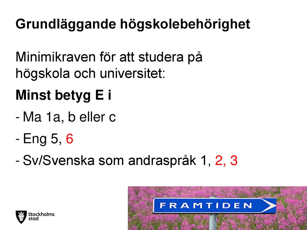 Välkomna Till Gymnasieinformation - Ppt Ladda Ner