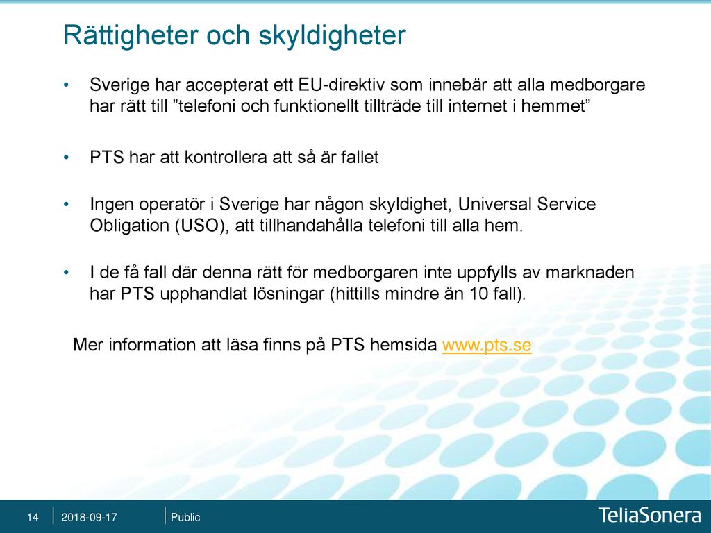 TeliaSonera Informerar - Ppt Ladda Ner