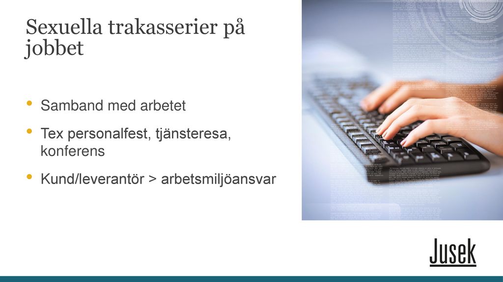 Sexuella Trakasserier På Jobbet - Ppt Ladda Ner