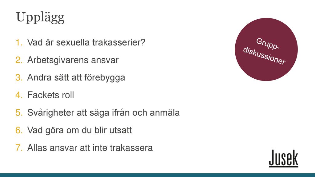 Sexuella Trakasserier På Jobbet - Ppt Ladda Ner