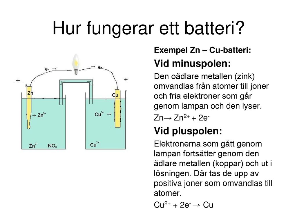 Hur fungerar ett batteri