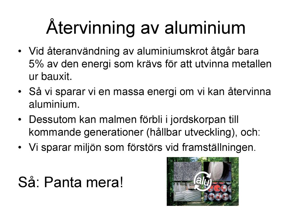 Återvinning av aluminium