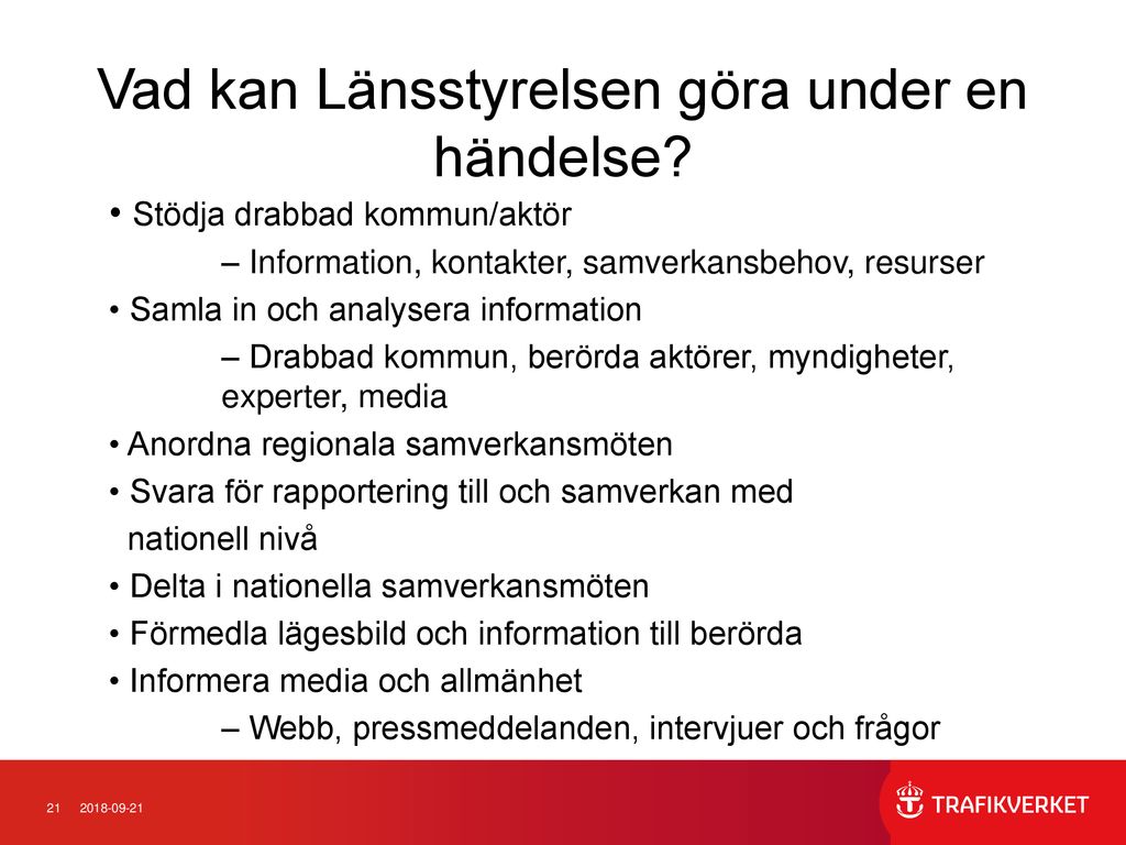 Samverkansområden Samverkansområde Transporter (SOTP) Presentation Vid ...