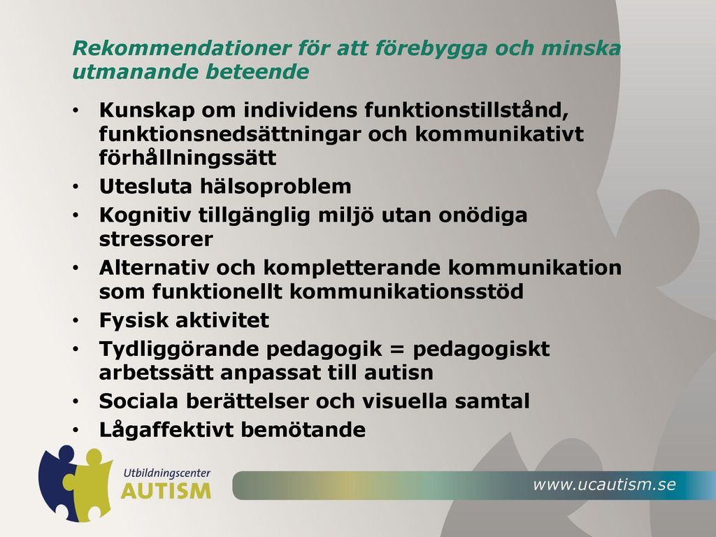 Att Förebygga Problemskapande Beteende/situationer - Ppt Ladda Ner