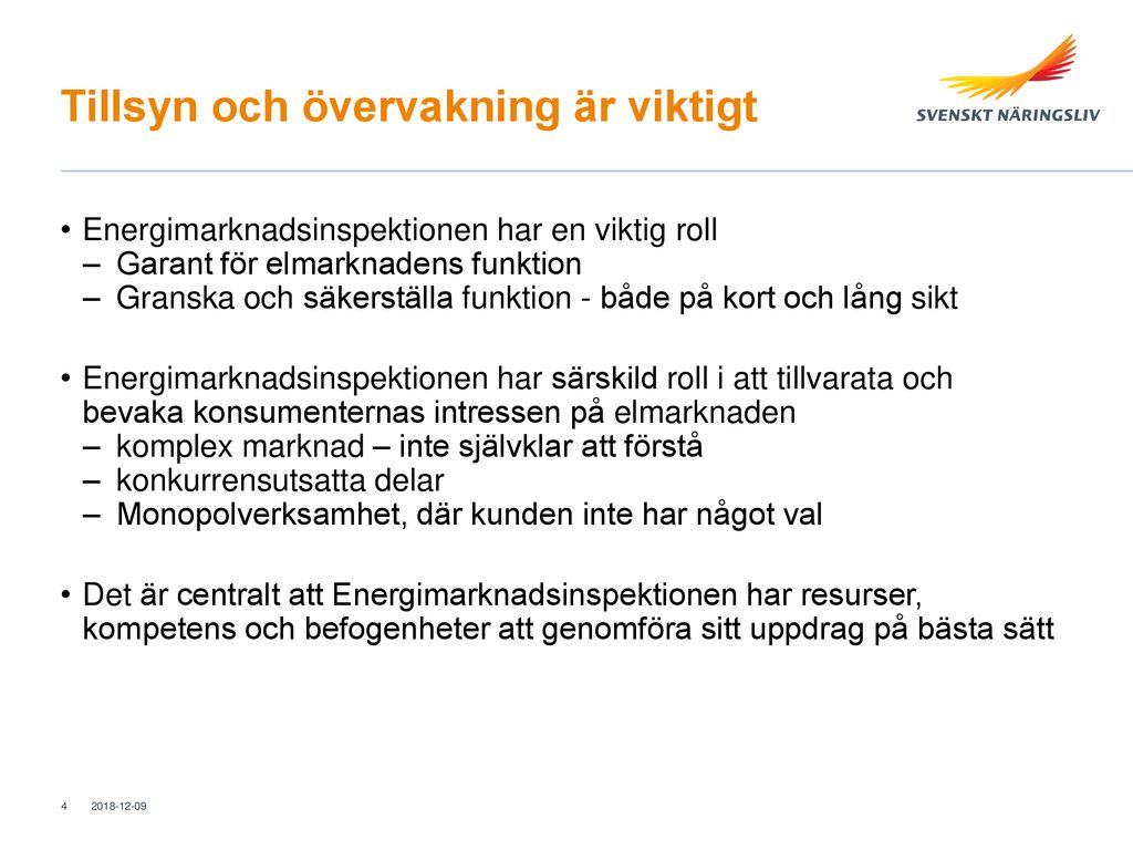 Svenskt Näringsliv Om Elnätsreglering - Ppt Ladda Ner